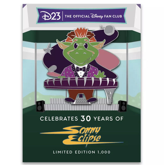 Sonny Eclipse 30th Anniversary D23 Gold Member Pin at Disney Store