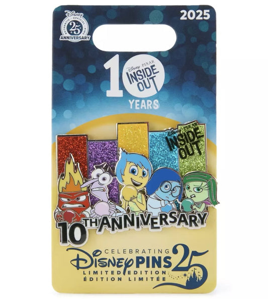 Inside Out 10th Anniversary Pin at Disney Store