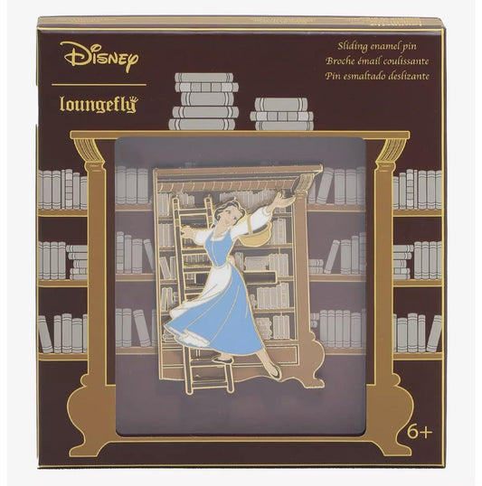 Beauty and The Beast Belle Library Sliding Pin at BoxLunch