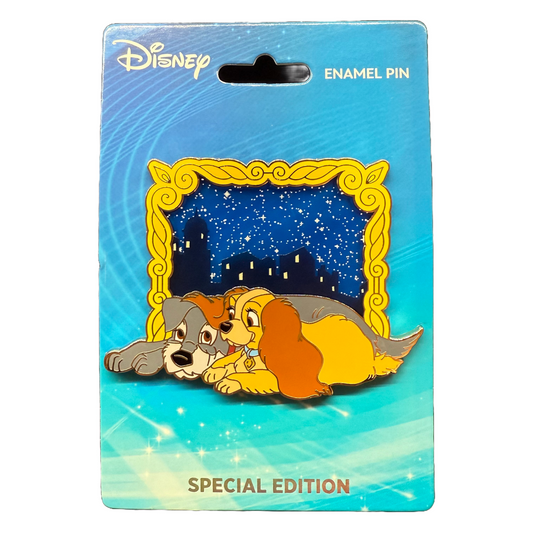 Lady and the Tramp 70th Anniversary Nighttime Stained Glass Disney Pin at DPB Store