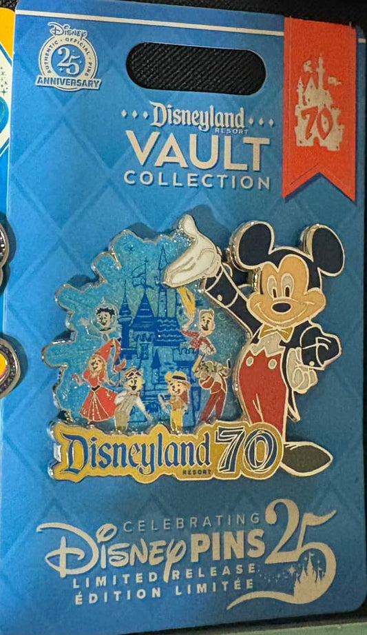 Mickey Mouse Disneyland 70th Anniversary Cast Member Pin