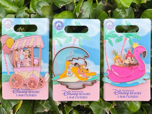 Mickey & Friends Summer Vibes 2025 Pins at Shanghai Disney Resort