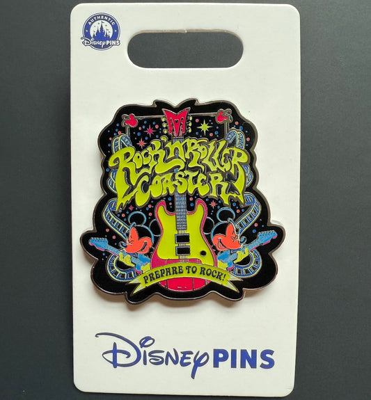 Rock ‘n’ Roller Coaster Prepare to Rock Disney Pin