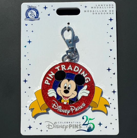 Disney Pin Trading 25th Anniversary Lanyard Medal