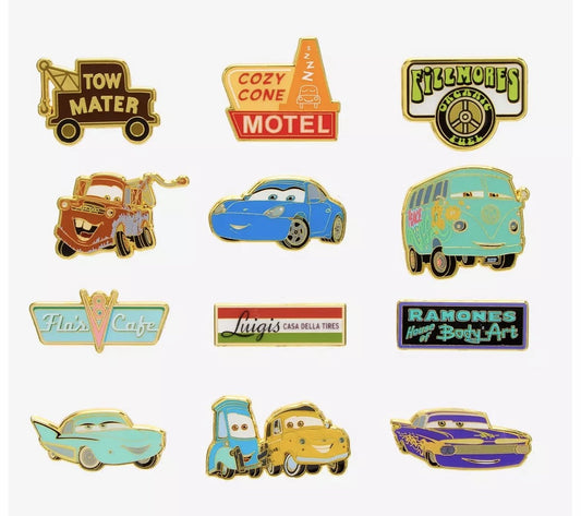 Disney Pixar Cars Signs Blind Box Pin Set - BoxLunch