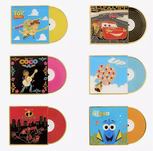 Disney Pixar Records Blind Box Pin Set - BoxLunch