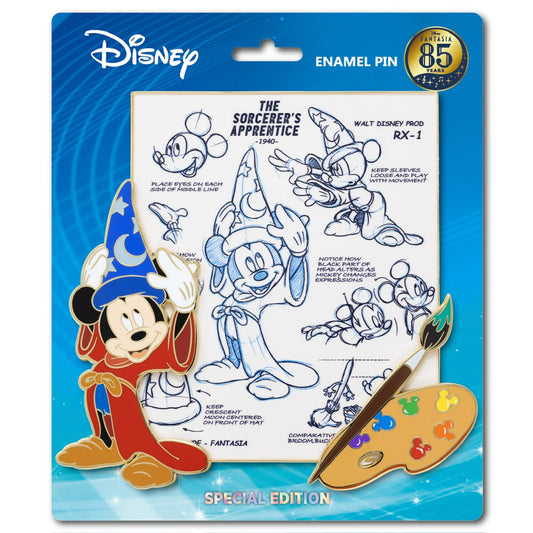 Sorcerer Mickey Ink and Paint Jumbo Pin at Pink a la Mode