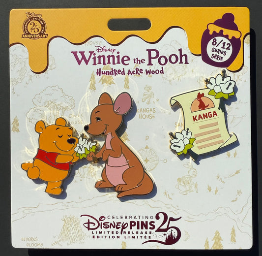 Winnie the Pooh and Kanga Hundred Acre Wood Series 8 Disney Pin Set