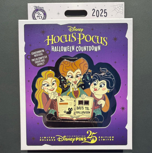 Hocus Pocus Halloween 2025 Countdown Disney Pin