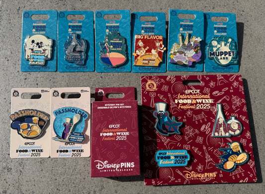 Epcot Food & Wine Festival 2025 Disney Pins