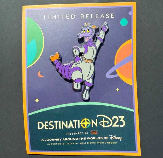 Figment Pin at Lug Booth at Destination D23 2025 Event