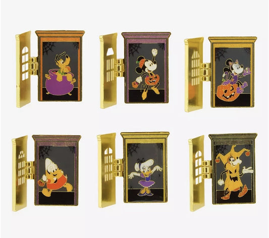 Mickey & Friends Trick-or-Treat Doors Blind Box Pin Set - BoxLunch