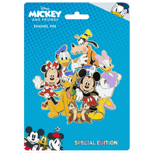 Mickey and Friends Cluster Pin at Pink a la Mode