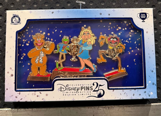 The Muppets Celebrating Disney Pins 25th Anniversary Pin Set