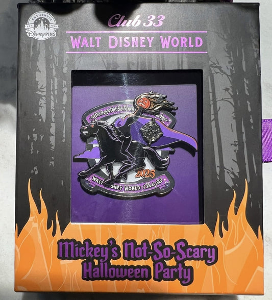 Mickey’s Not So Scary Halloween Party 2025 Club 33 Disney Pin