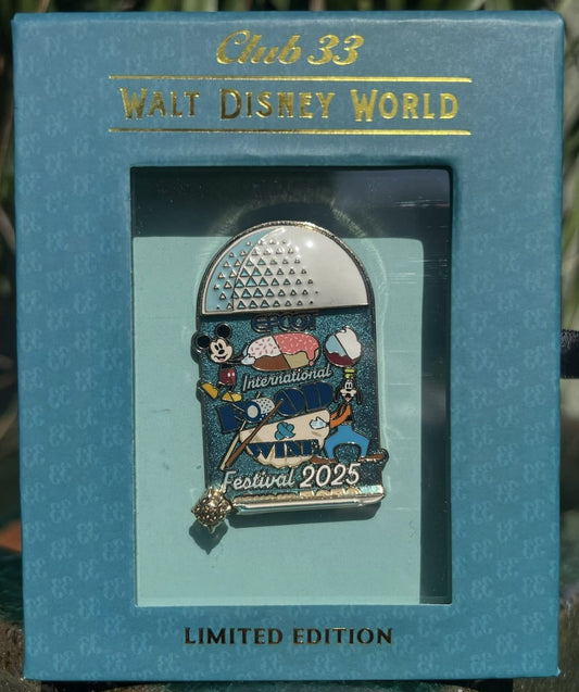 EPCOT International Food & Wine Festival 2025 Club 33 Disney Pin