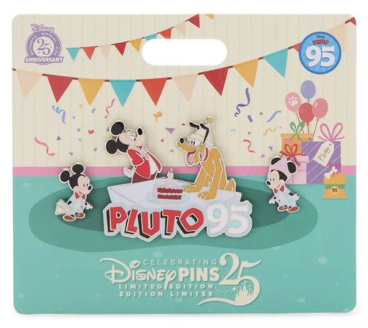 Pluto 95th Anniversary Pin Set at Disney Store