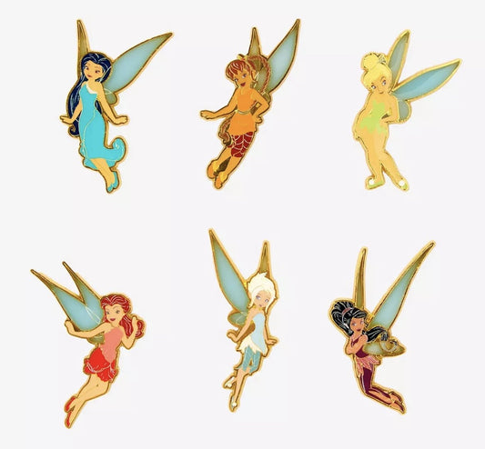 Disney Fairies Stained Glass Blind Box Pin Set - BoxLunch