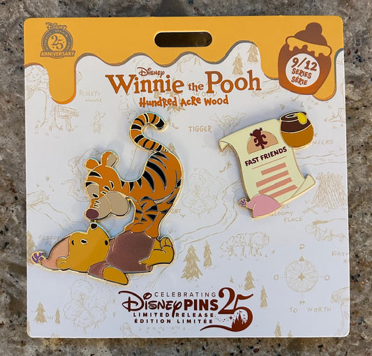 Winnie the Pooh and Tigger Hundred Acre Wood Series 9 Disney Pin Set