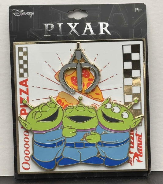 Oooh Pizza! Little Green Men Toy Story Pin at PinAPalooza