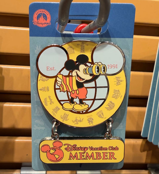 Mickey Mouse Disney Vacation Club Member Dangle Pin