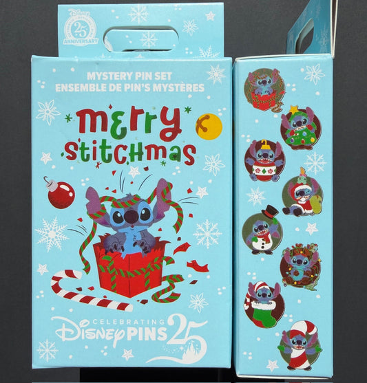 Merry Stitchmas Mystery Pin Set at Disney Parks