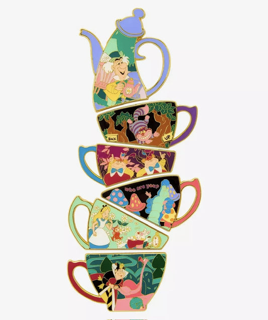 Alice in Wonderland Tea Cup Blind Box Pin Set - BoxLunch