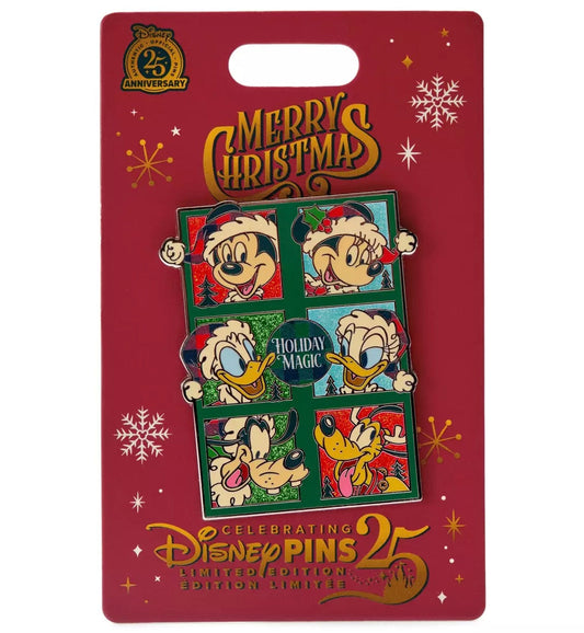 Santa Mickey Mouse and Friends Holiday Mini Jumbo Pin at Disney Store