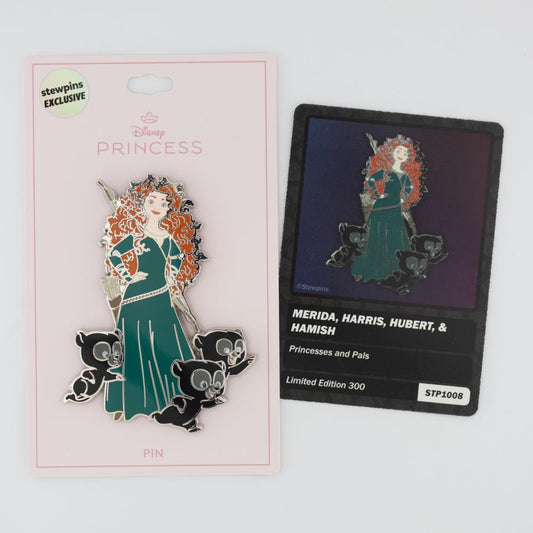 Merida and Harris, Hubert, and Hamish Disney Pin - Stewpins