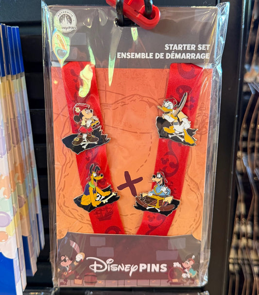 Mickey & Friends Pirates Pin Trading Starter Set at Disney Parks