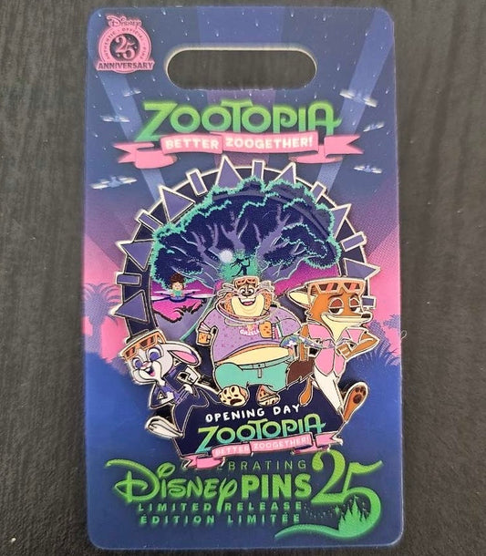 Zootopia: Better Zoogether Opening Day Disney Pin