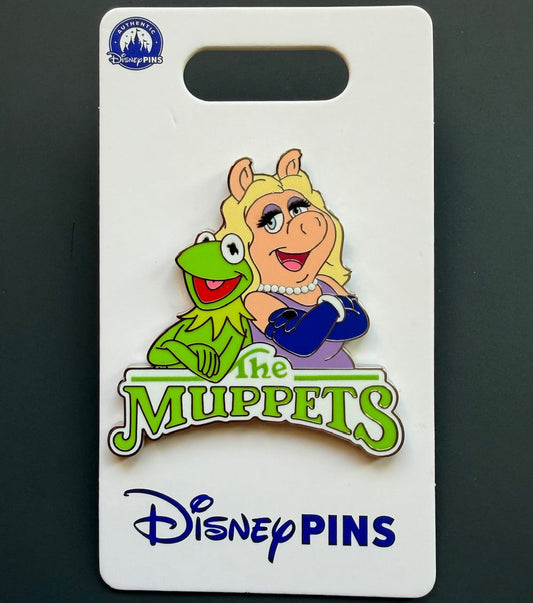 Kermit & Miss Piggy The Muppets Logo Disney Pin 2025