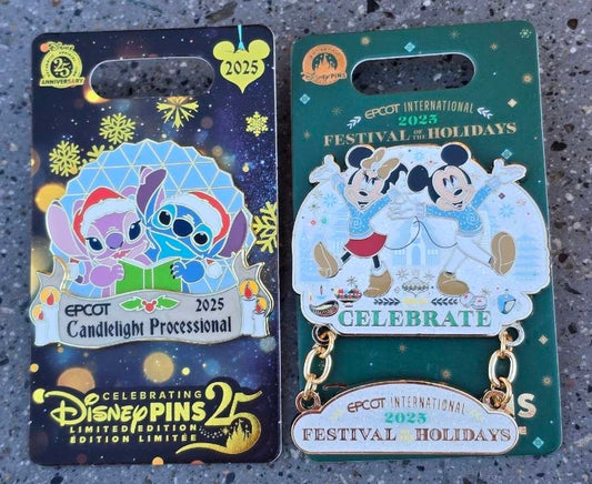 EPCOT International Festival of the Holidays 2025 Disney Pins