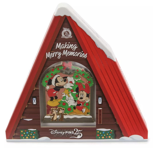 Santa Mickey Mouse and Friends Jumbo Holiday Pin at Disney Store