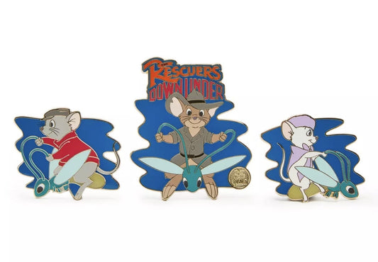 The Rescuers Down Under 35th Anniversary Pin Set at Disney Store