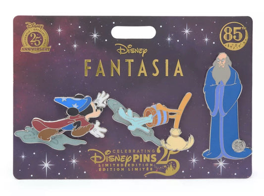 The Sorcerer's Apprentice Pin Set – Fantasia 85th Anniversary Pin Set at Disney Store