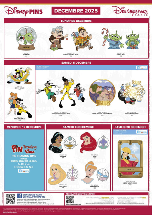 Disneyland Paris December 2025 Pin Releases
