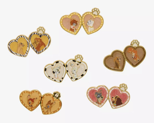 Disney Animals Heart Locket Blind Box Pin Set - BoxLunch