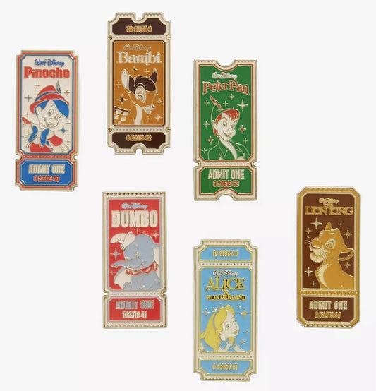 Disney Movie Tickets Blind Box Pin Set - BoxLunch