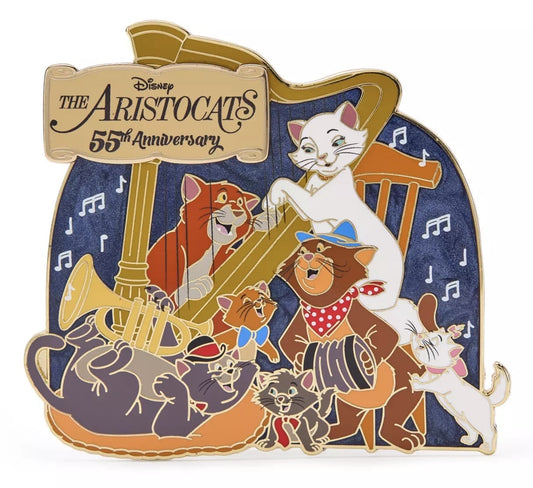 The Aristocats 55th Anniversary Mini Jumbo Pin at Disney Store