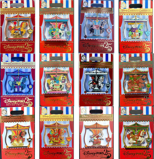 Complete Charming Carousels Disney Pin Collection