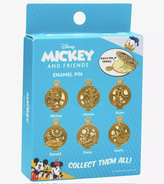 Mickey & Friends Pocket Watch Blind Box Pin Set at BoxLunch
