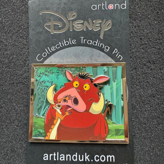 The Lion King Pumbaa & Timon Stained Glass Disney Pin by ArtLand