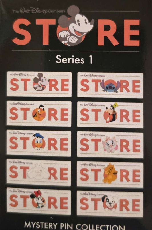 The Walt Disney Company Store Logo Series 1 Mystery Pin Set