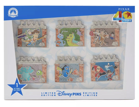 Pixar Animation Studios 40 Years Pin Set 1 at Disney Store