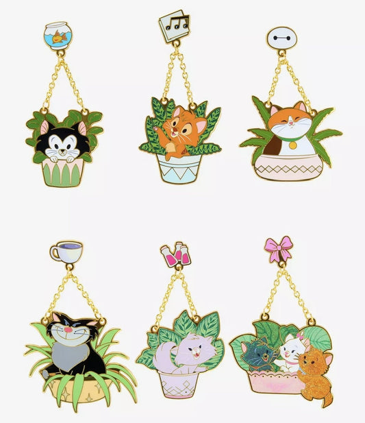 Disney Cats in Planters Blind Box Pin Set - BoxLunch