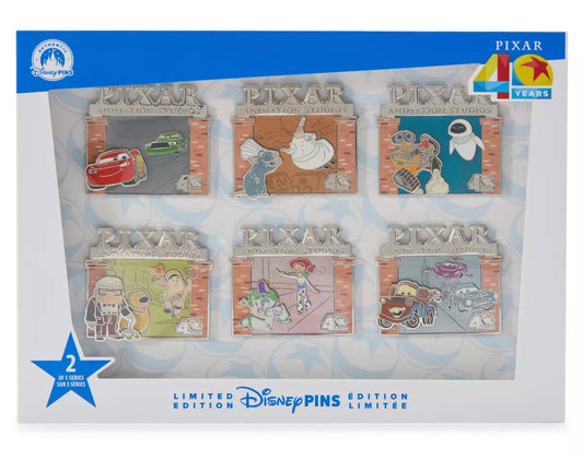 Pixar Animation Studios 40 Years Pin Set 2 at Disney Store