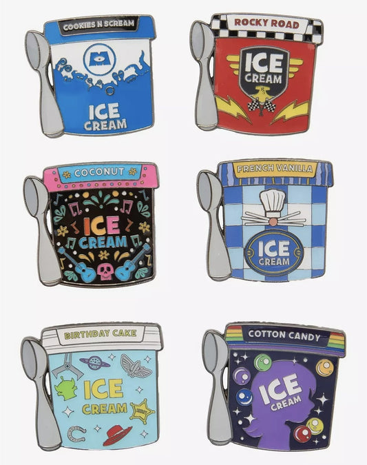 Disney Pixar Ice Cream Blind Box Pin Set - Hot Topic