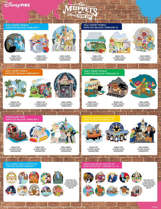The Muppets Disney Parks Pins - February 2026