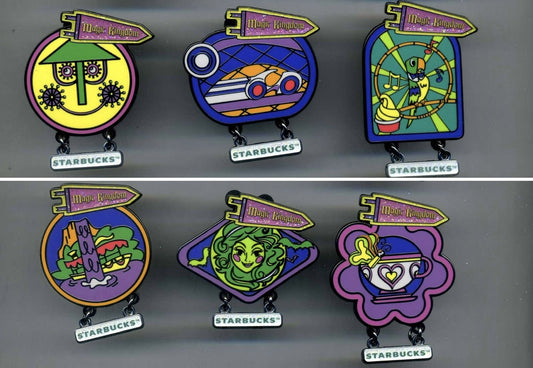 Starbucks Magic Kingdom Mystery Series 2 Disney Pins